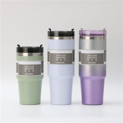 Mug Perjalanan Plastik Portabel
